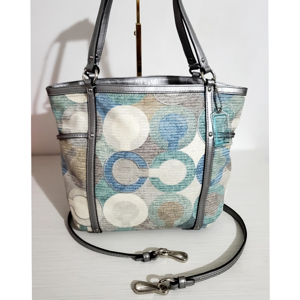 RARE Coach Blue Silver Crossbody or Shoulder Bag